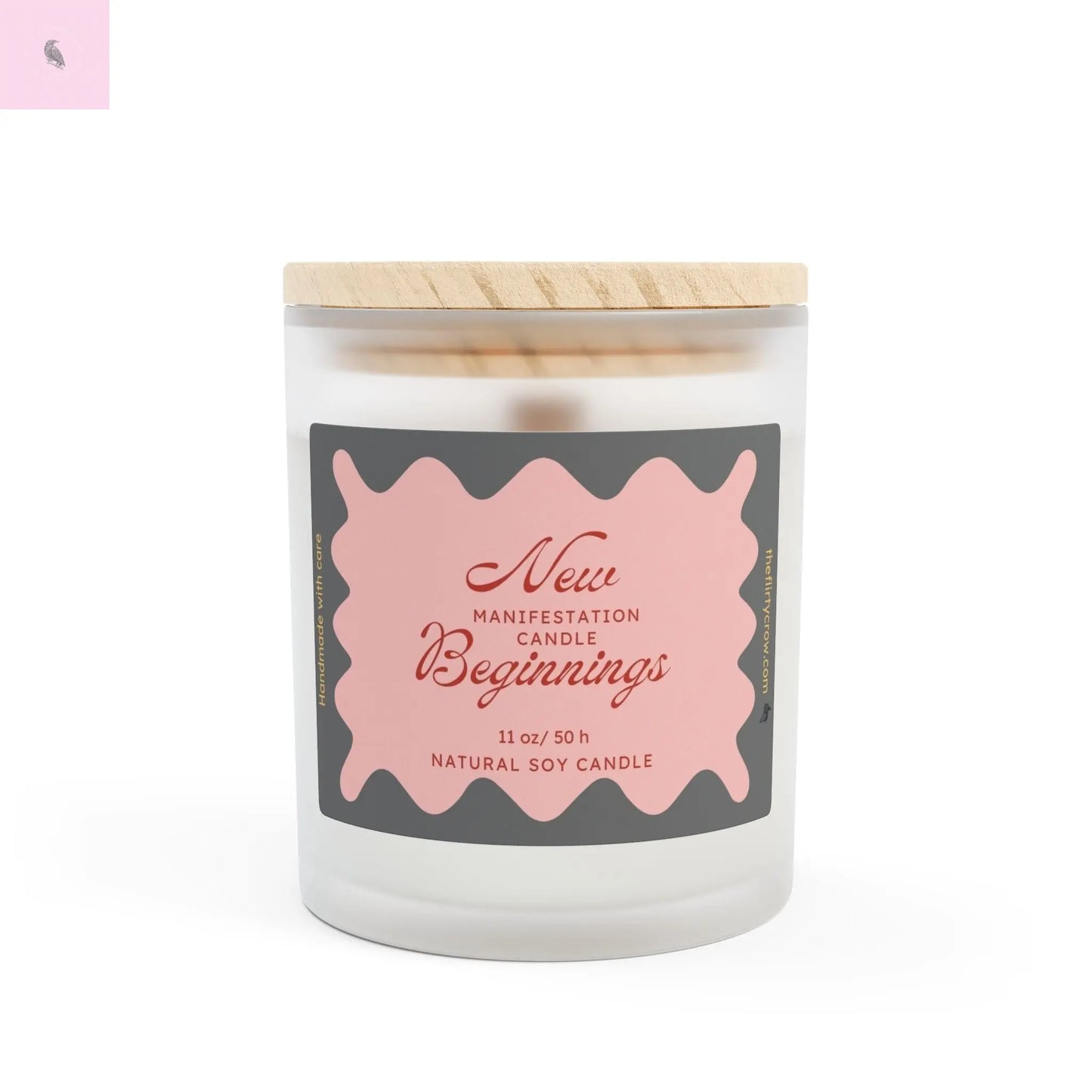 Candle, Manifesting New Beginnings, 11oz the flirty crow