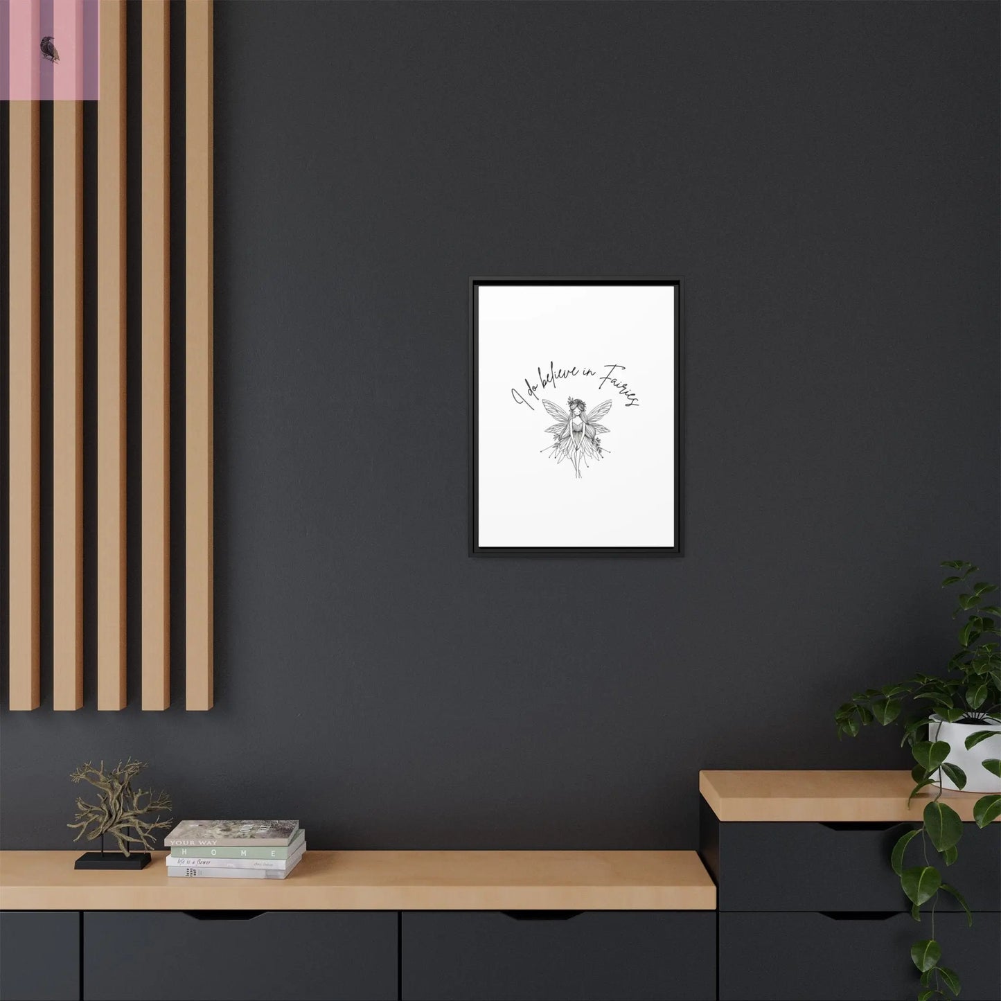 Fairies Canvas, Framed (Multi-color) - The flirty crow
