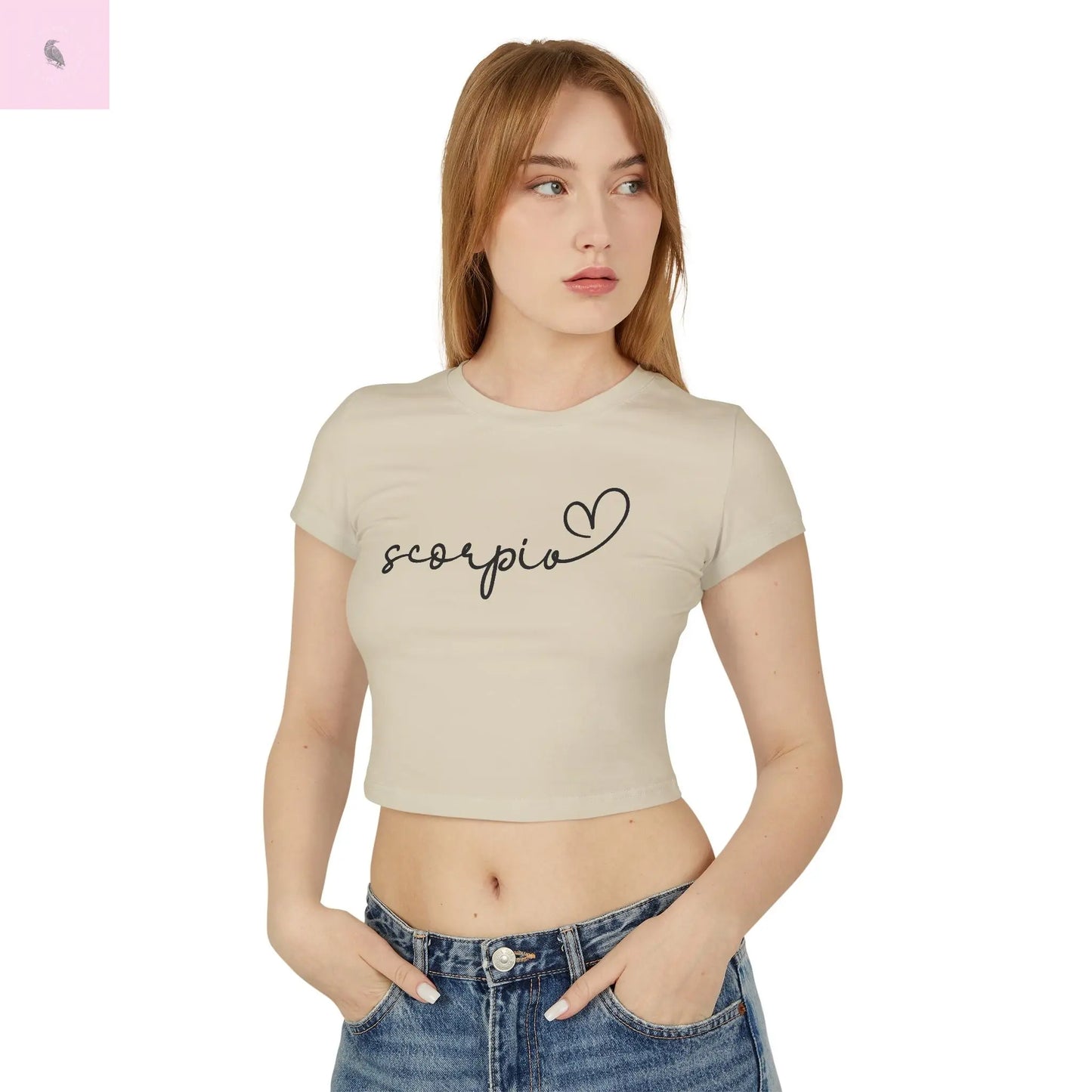 Baby Tee - Scorpio Star Sign Astrology Lover the flirty crow