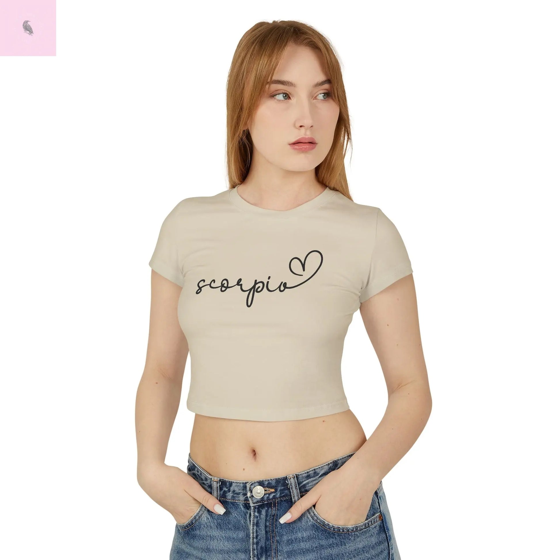 Baby Tee - Scorpio Star Sign Astrology Lover the flirty crow
