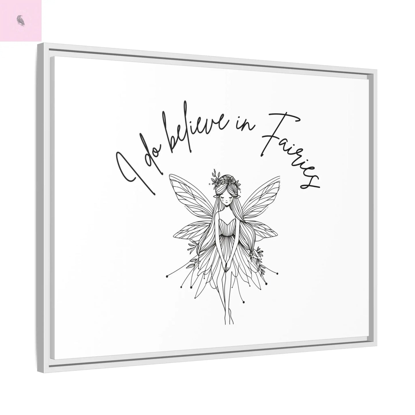 Fairies Canvas, Framed (Multi-color) - The flirty crow