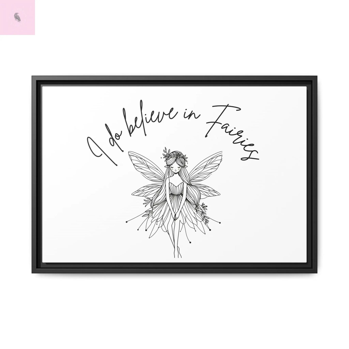 Fairies Canvas, Framed (Multi-color) - The flirty crow