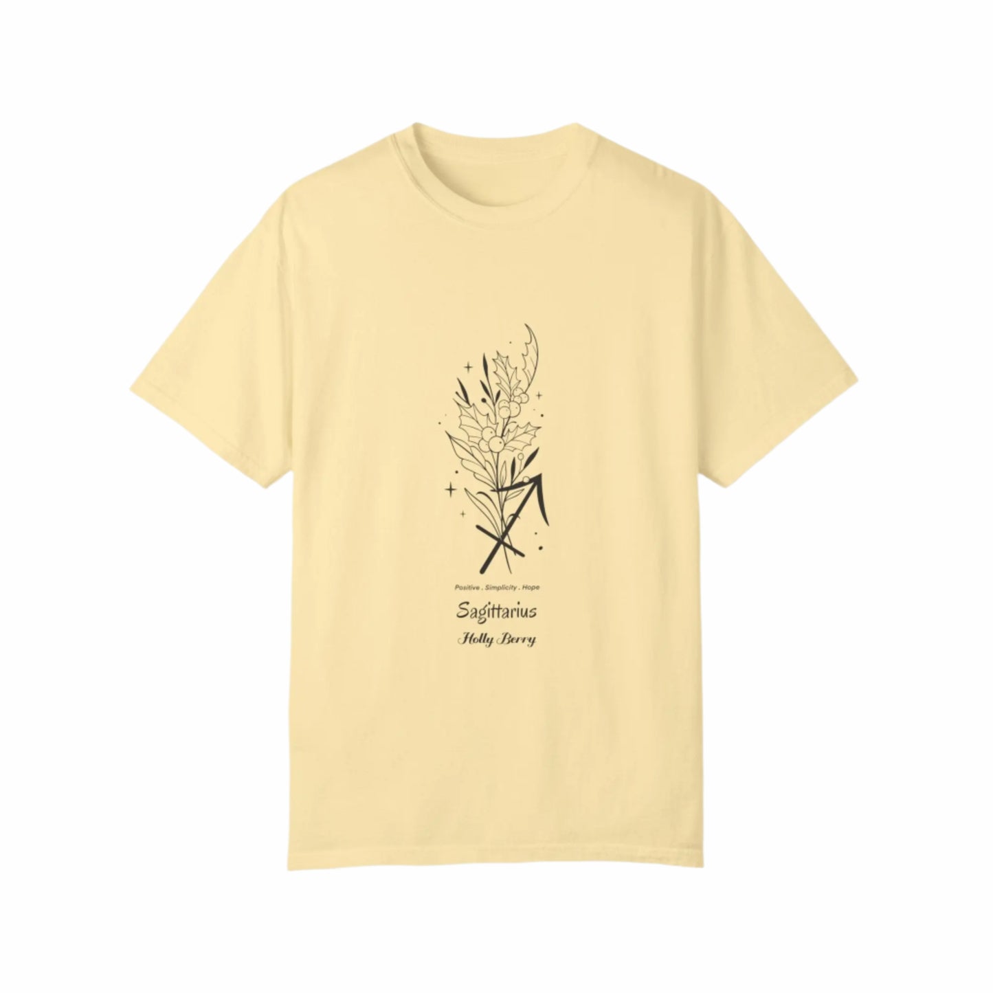 Sagittarius birth flower T-Shirt for Astrology Lovers Printify