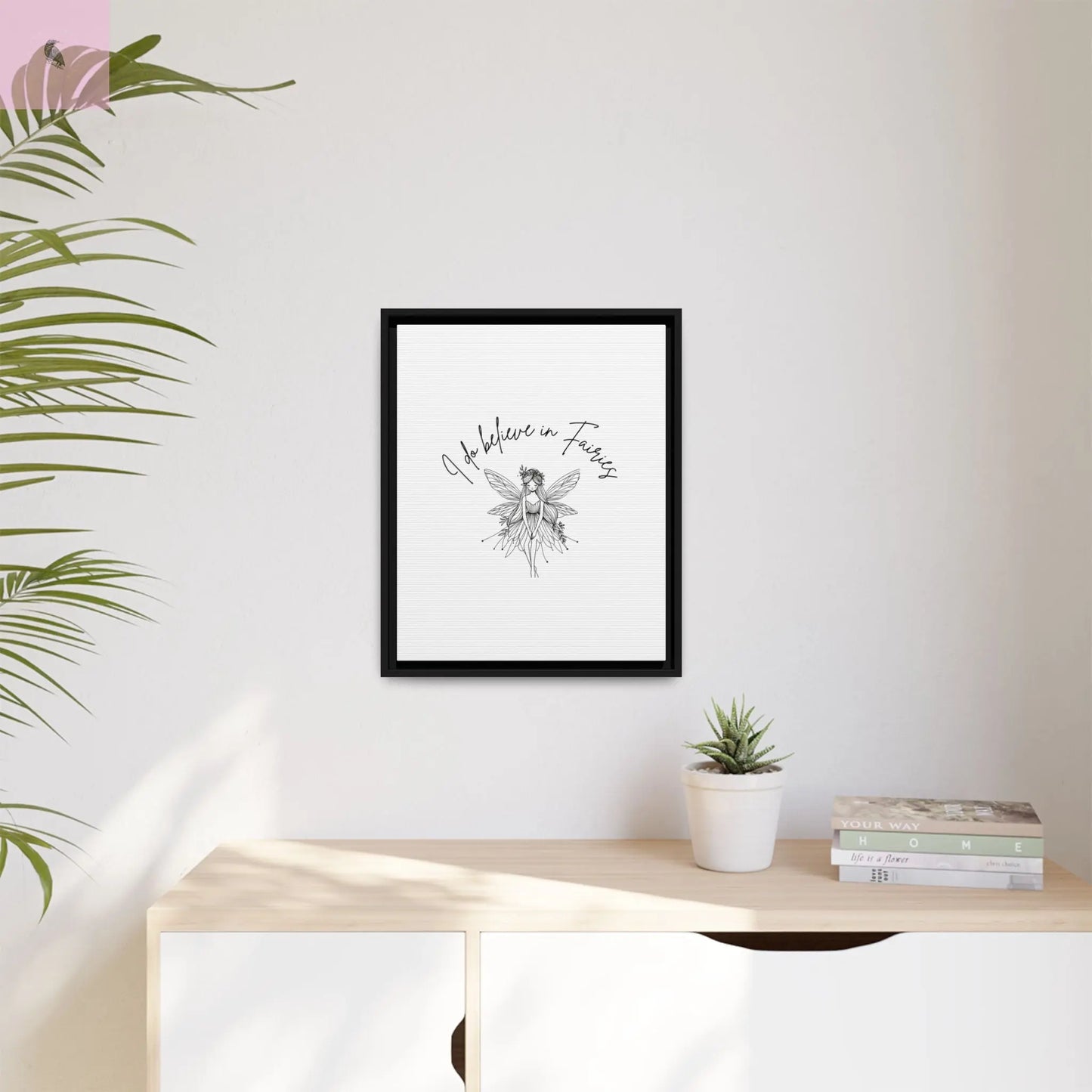 Fairies Canvas, Framed (Multi-color) - The flirty crow