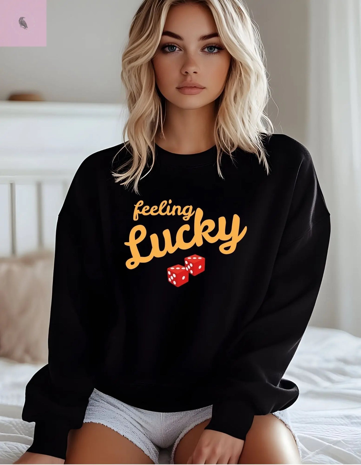 Feeling Lucky Sweatshirt the flirty crow