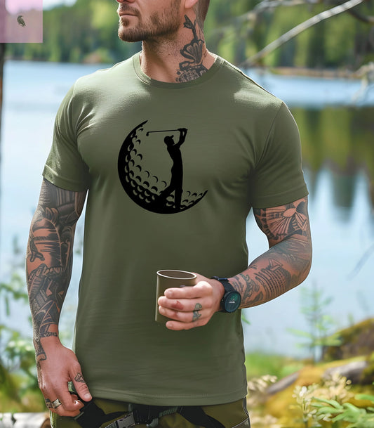 Golf Lovers T-Shirt, Sporty Athletic Cotton Tee, Unisex Golfing Gift, Golf Fan Shirt, Golf Tournament Apparel the flirty crow