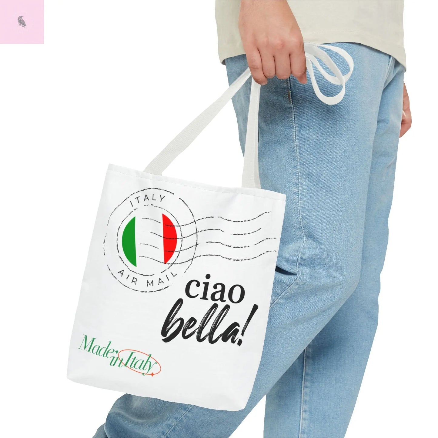 Chic Italian Tote Bag, gift for traveler, beach tote,, Travel tote, , Gift for Her, Shopping, Beach Bag, farmers market tote The flirty crow