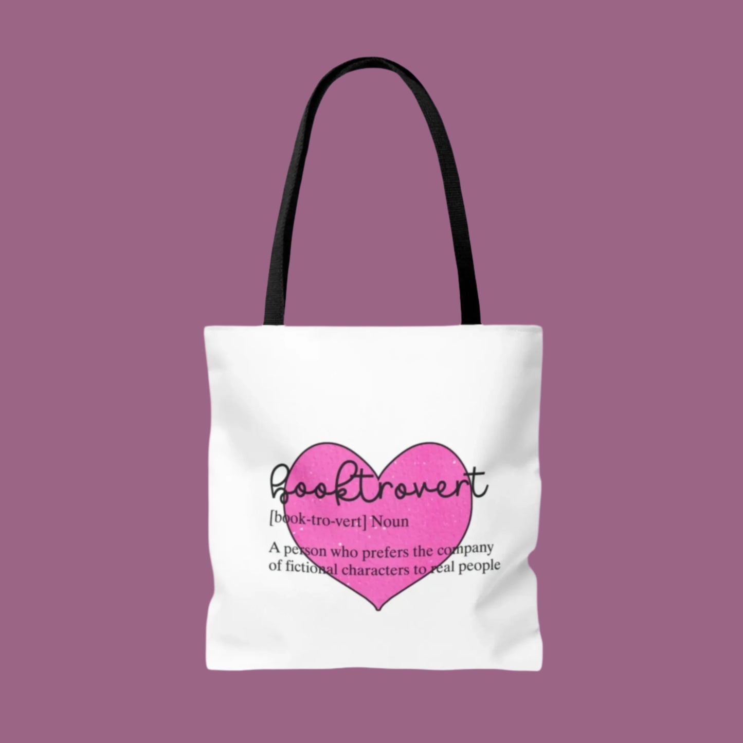 Book Lover Tote Bag, Bookish Gift, Reading Accessories, Tote for Introverts, Eco-Friendly Shopping Bag, Cute Literary Design Printify