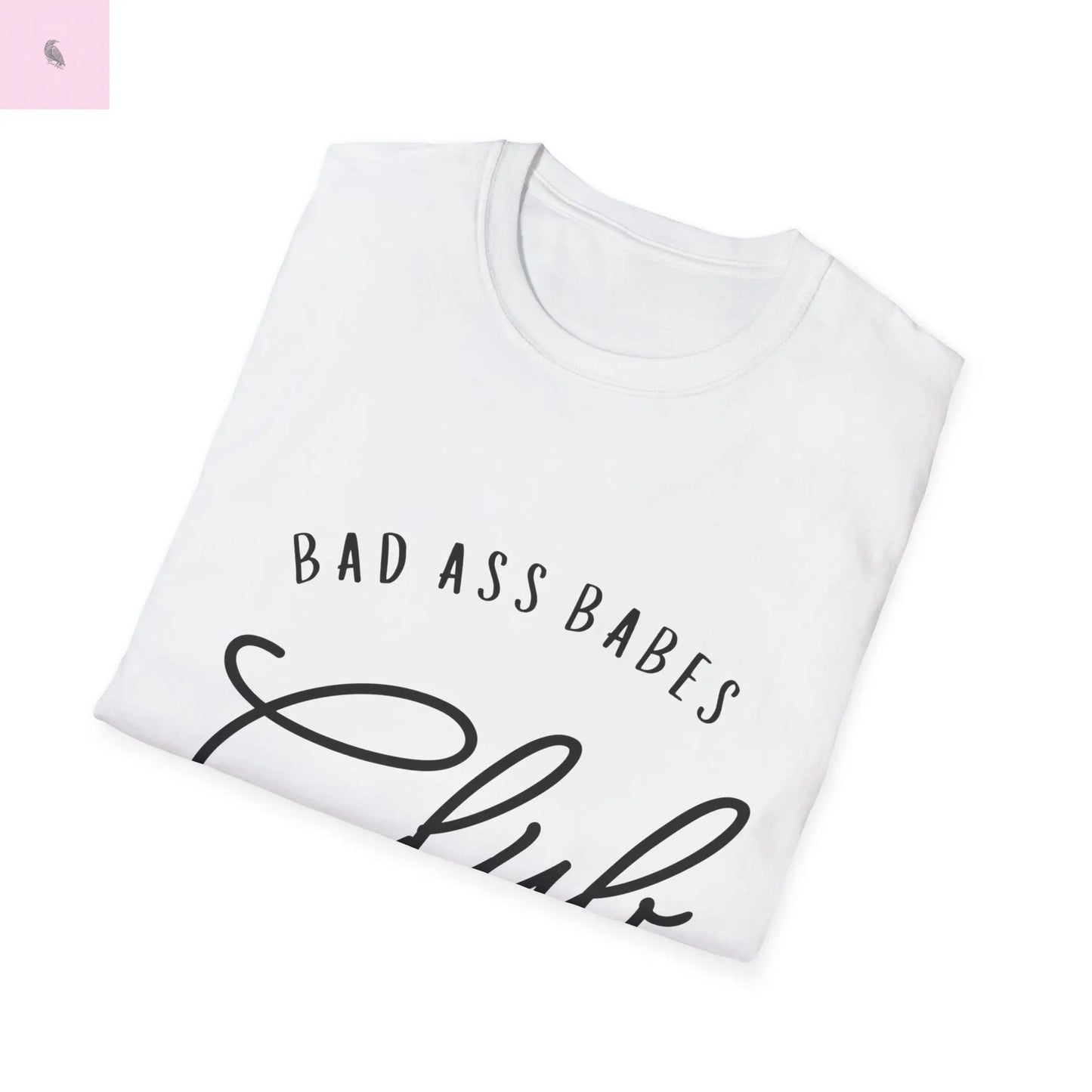women's babes club unique fun cotton Softstyle T-Shirt the flirty crow
