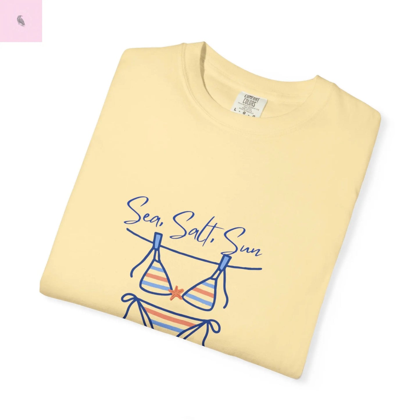 Bikini tshirt, Comfort Colors summer tee, Beach Lover T-shirt, Vacation shirt, gift for her, unisex The flirty crow