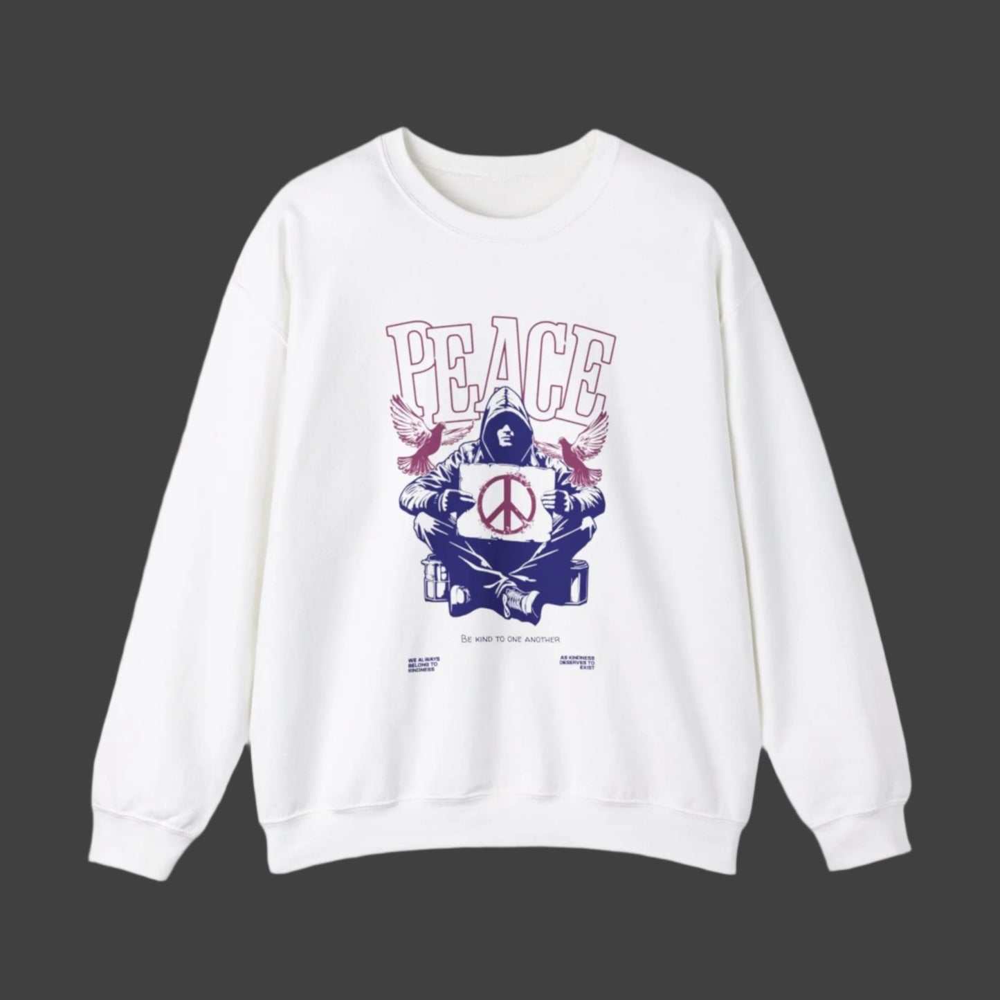 Unisex Peace Crewneck Sweatshirt - Embrace Harmony Printify