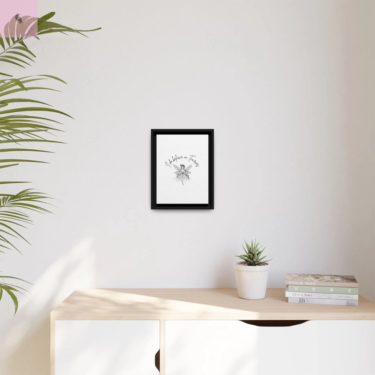 Fairies Canvas, Framed (Multi-color) - The flirty crow