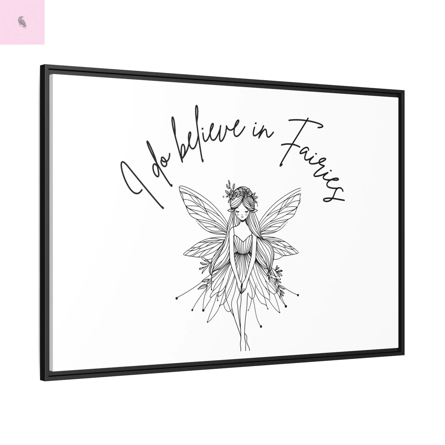 Fairies Canvas, Framed (Multi-color) - The flirty crow