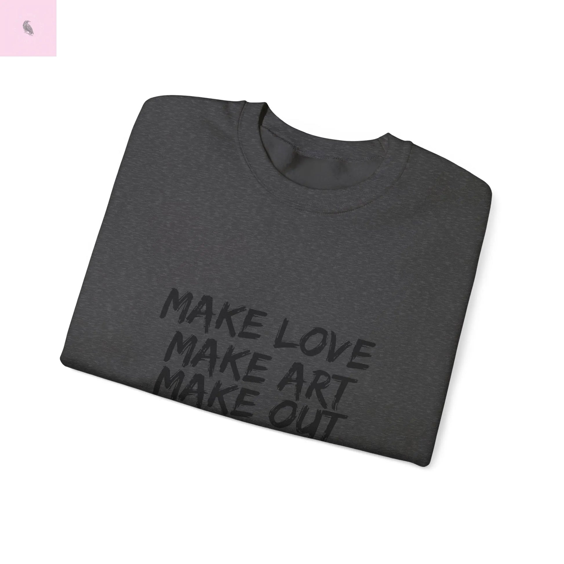 Art + love trendy Heart Sweatshirt the flirty crow