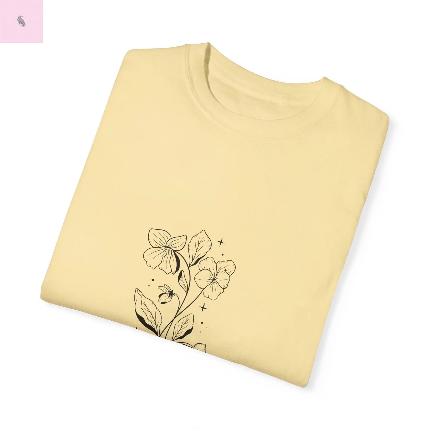 Aquarius birth flower T-Shirt for Astrology Lovers Printify