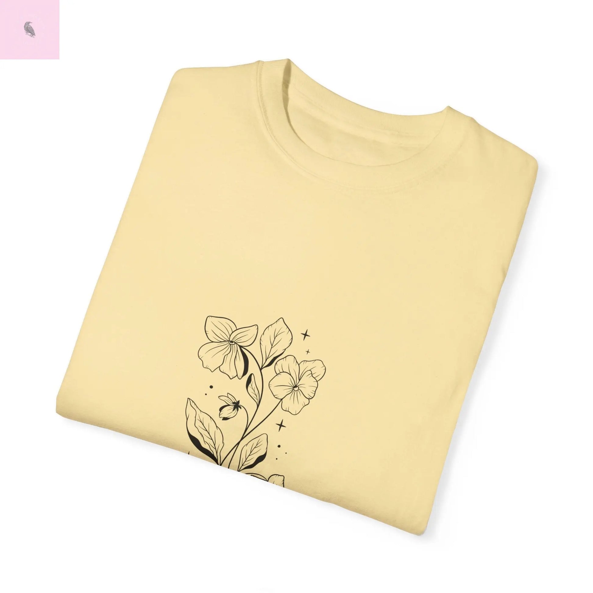 Aquarius  birth flower T-Shirt for Astrology Lovers Printify