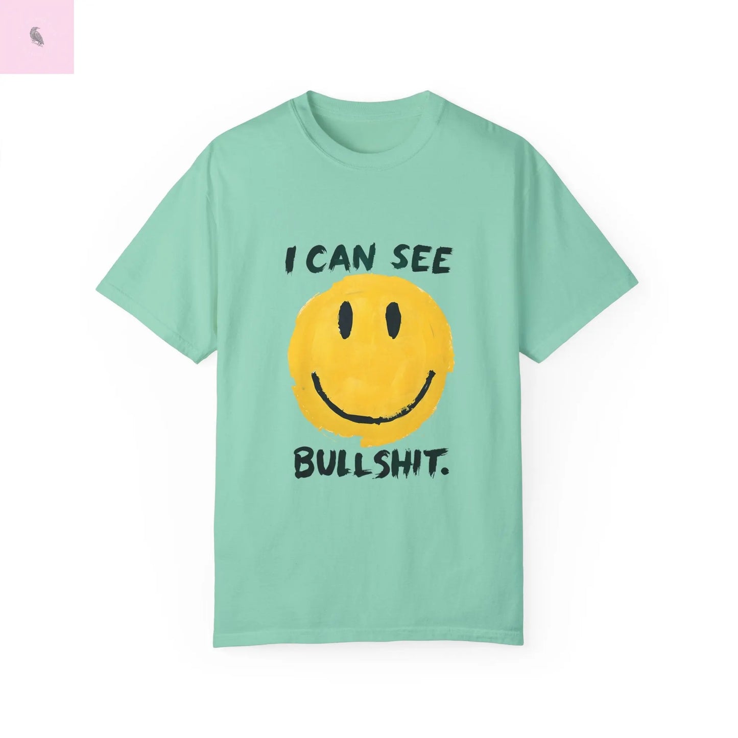 Funny Smiling Through the BS Unisex Tee - The flirty crow