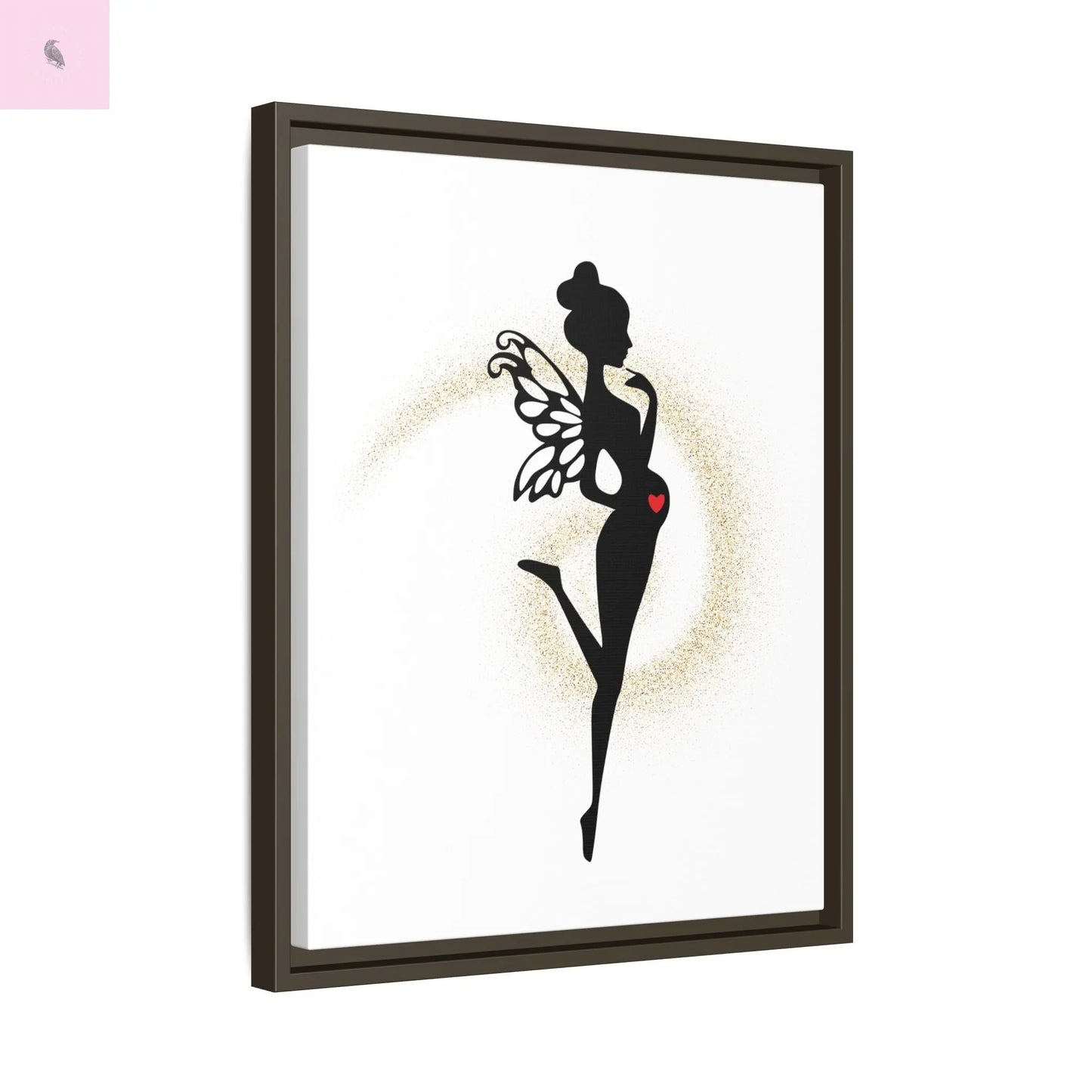 Framed Fairy Art Print - Enchanting Decor for Expecting Mothers, Baby Shower Gift, Elegant Nursery Wall Art, Whimsical Home Accent The flirty crow