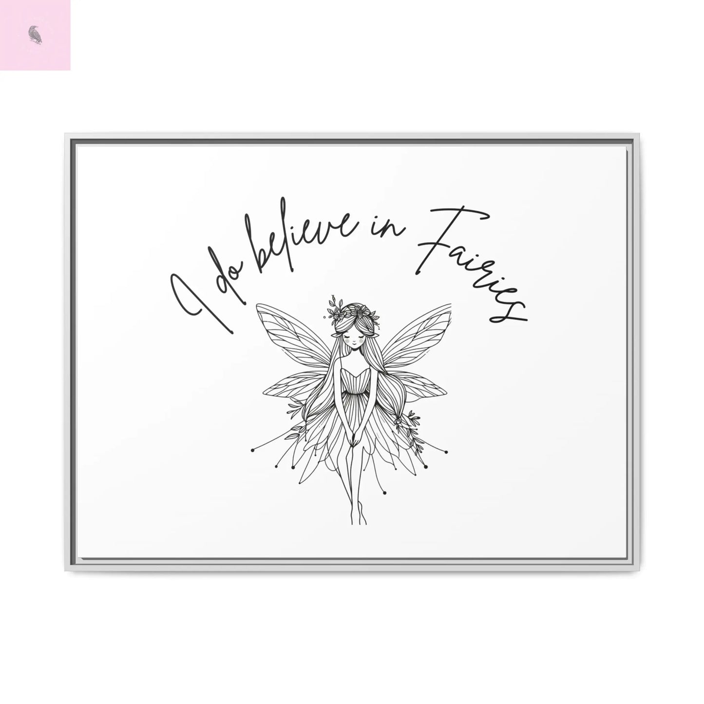 Fairies Canvas, Framed (Multi-color) - The flirty crow