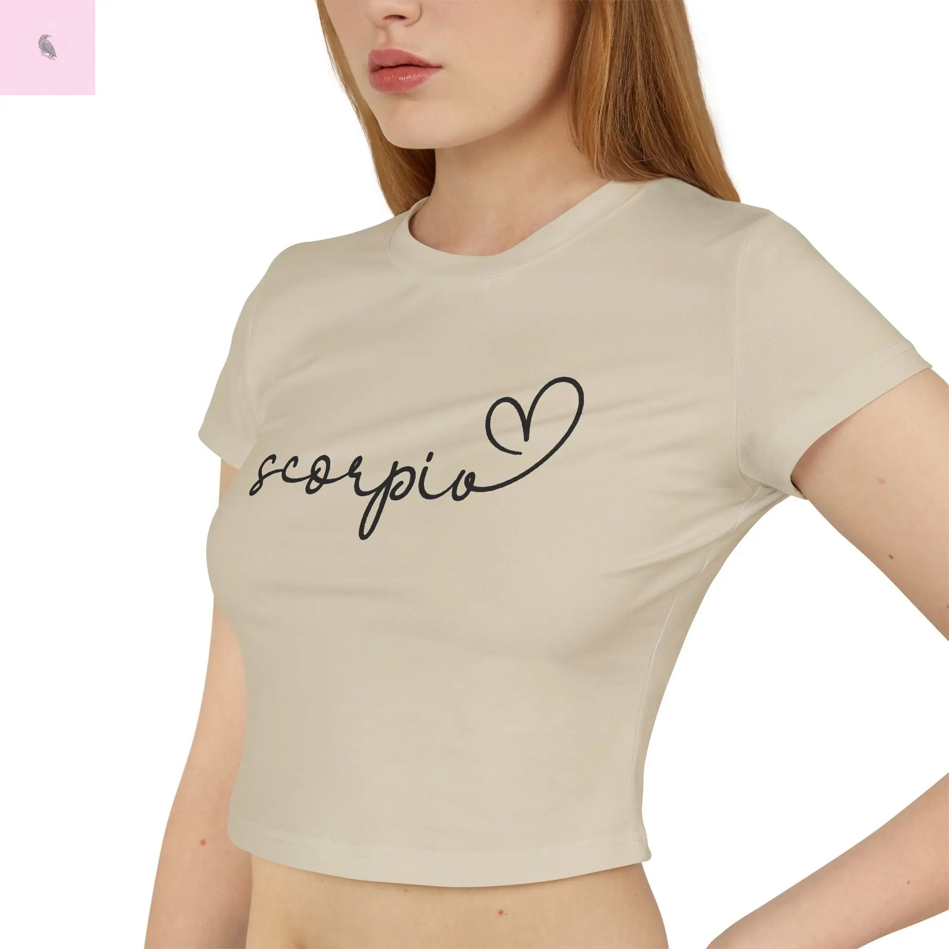 Baby Tee - Scorpio Star Sign Astrology Lover the flirty crow