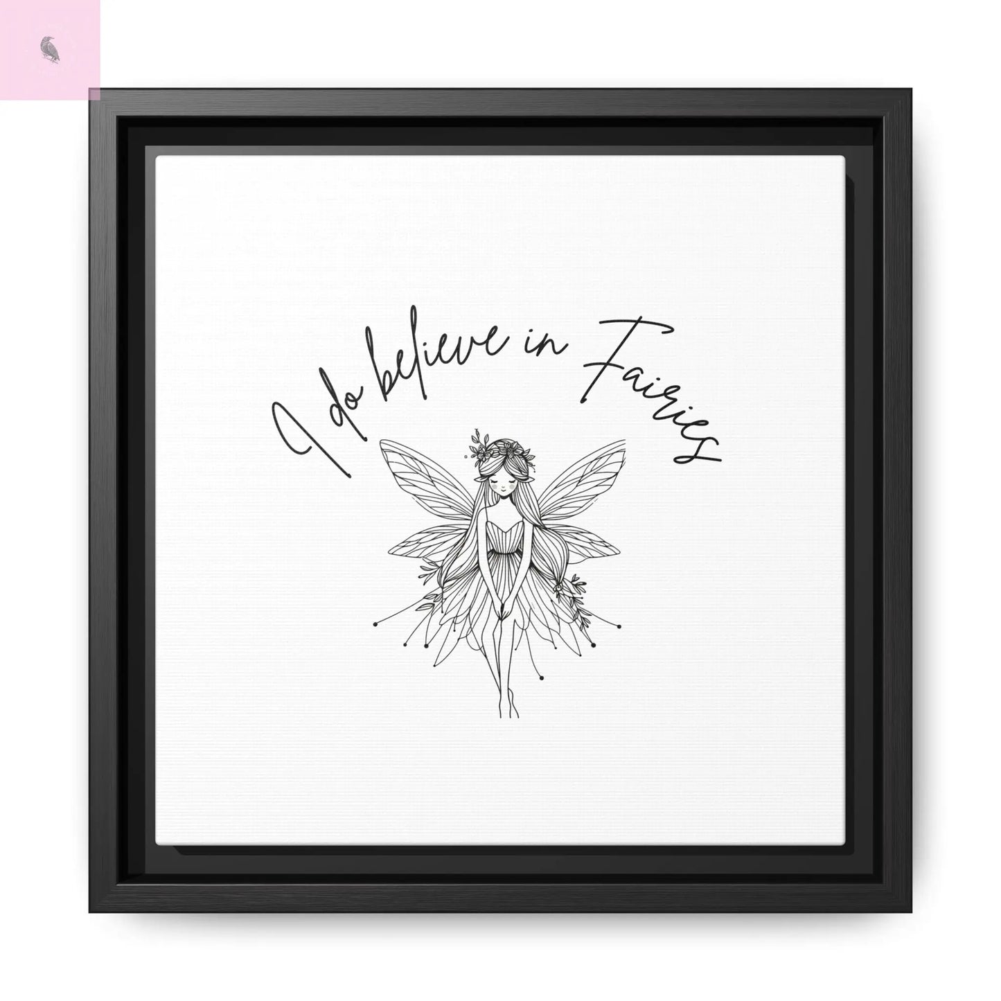 Fairies Canvas, Framed (Multi-color) - The flirty crow