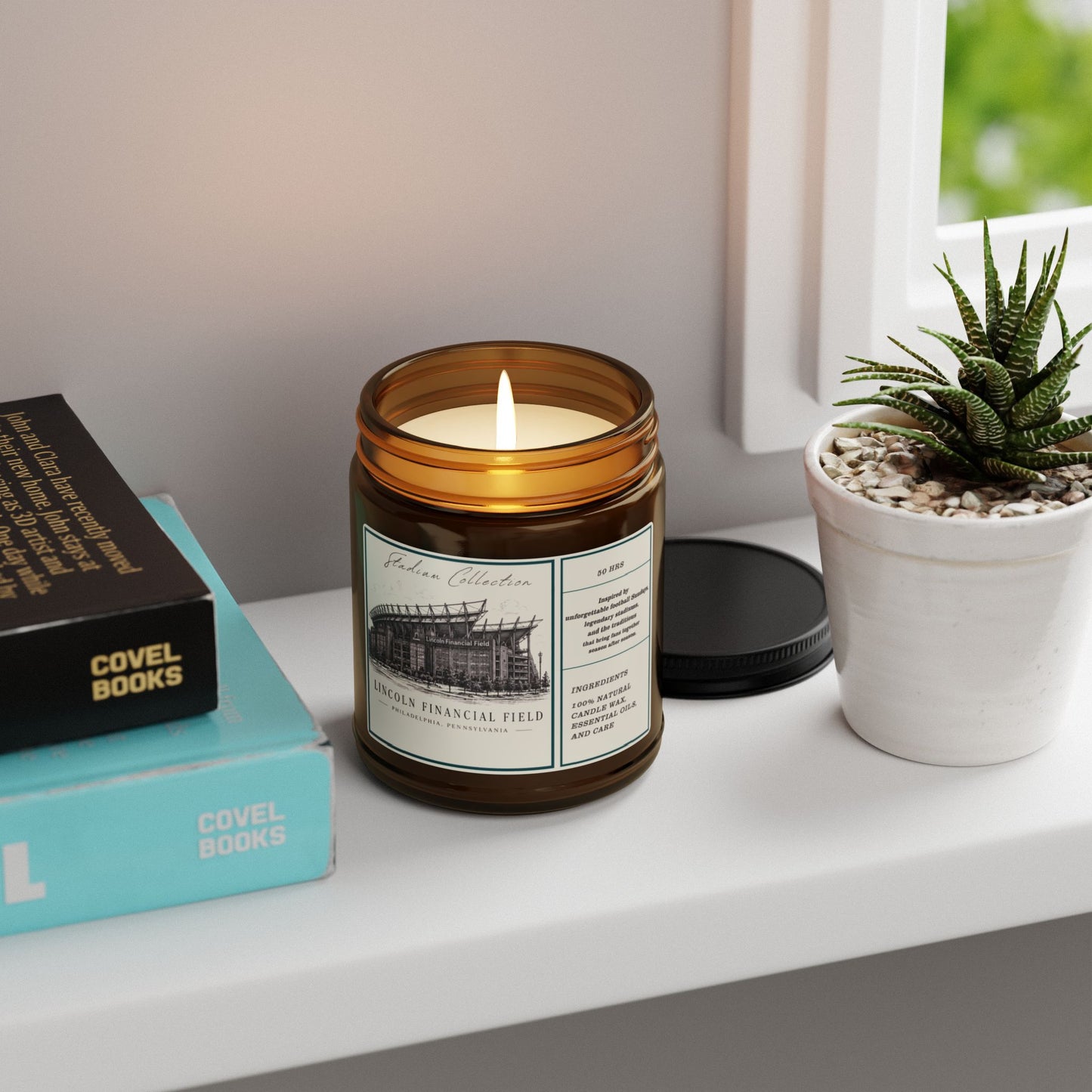 Stadium Illustration Candle, Lincoln Financial Field Philadelphia Eagles fan gift,Game day decor, stadium collection