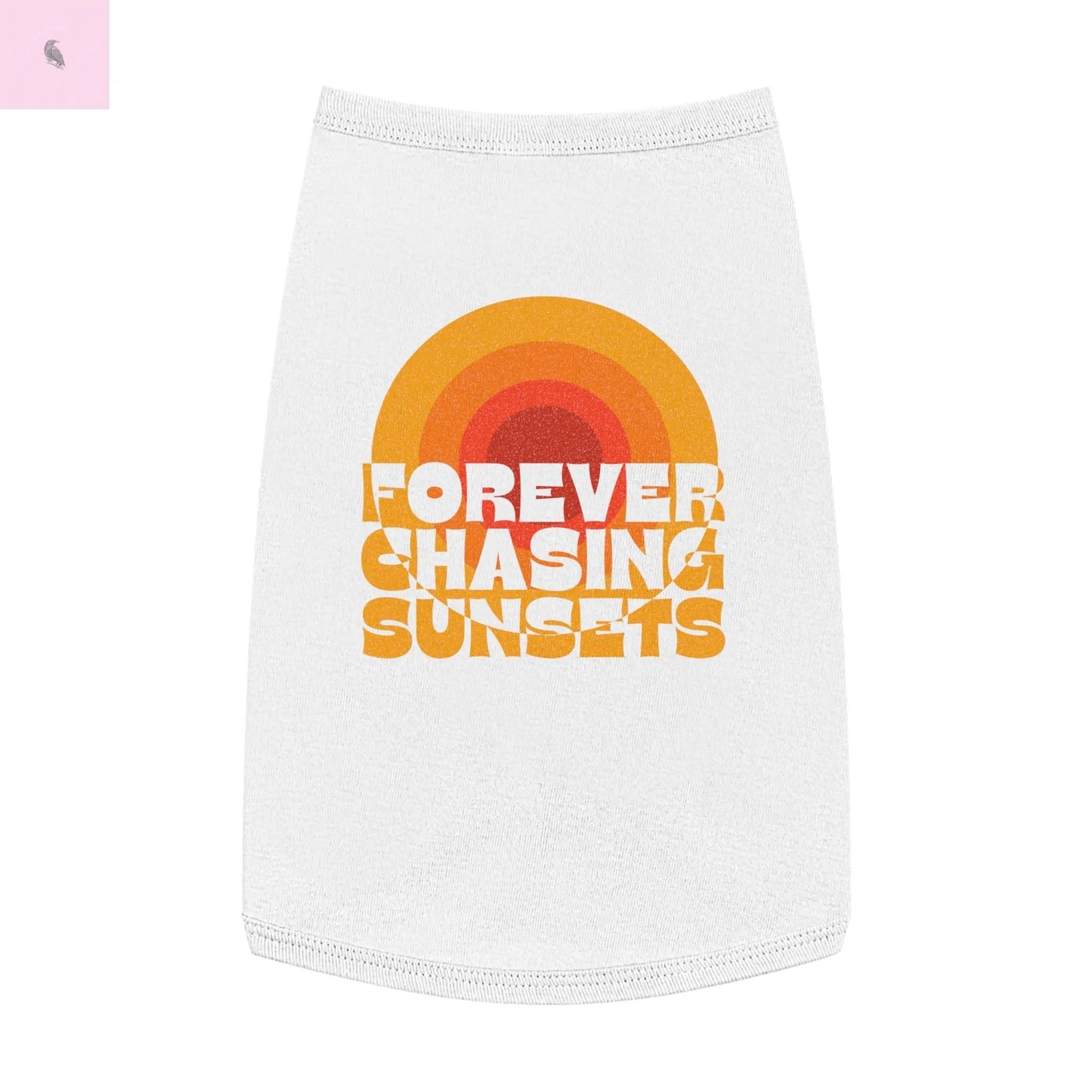 Dog Tank Top - Sunset Chaser Design The flirty crow