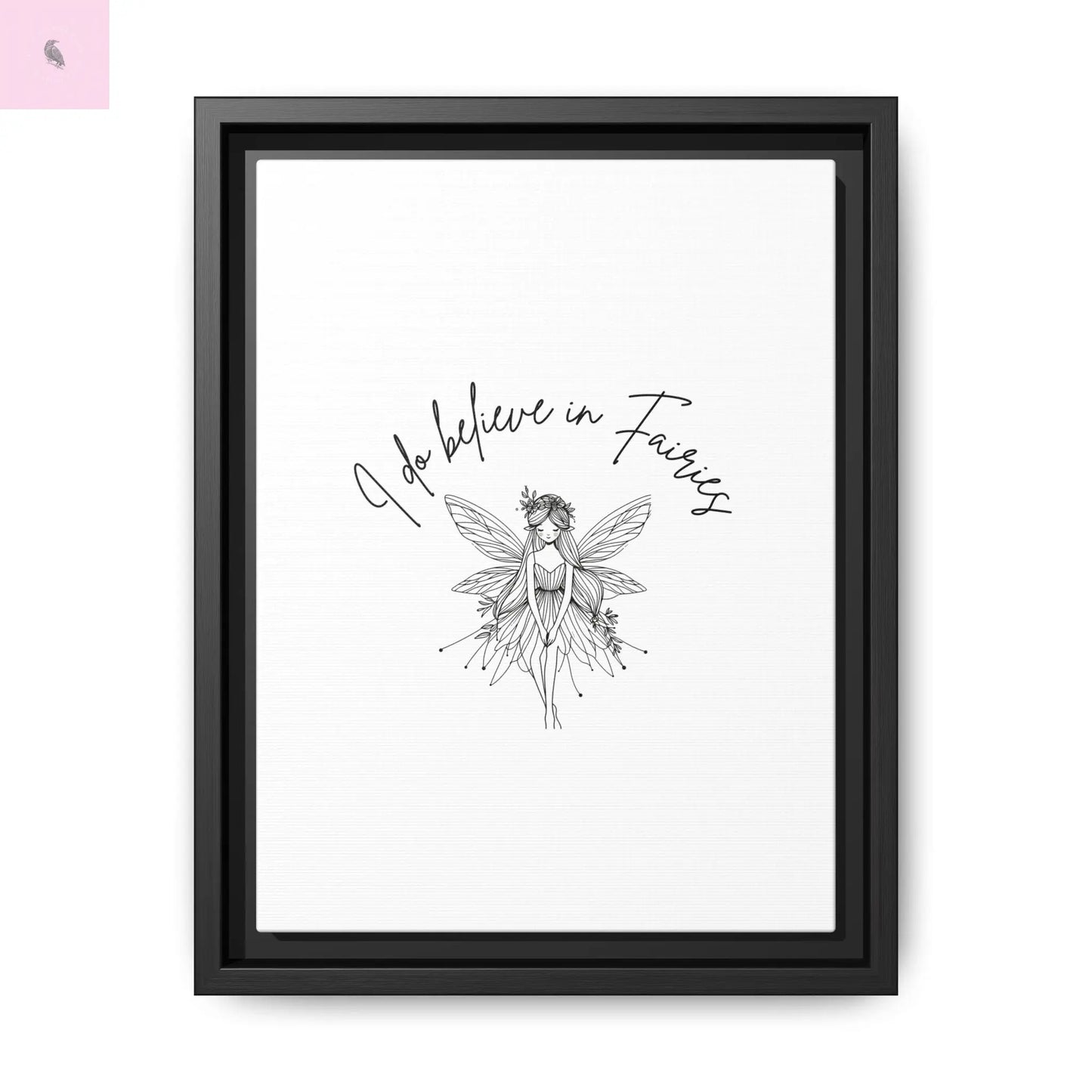 Fairies Canvas, Framed (Multi-color) - The flirty crow