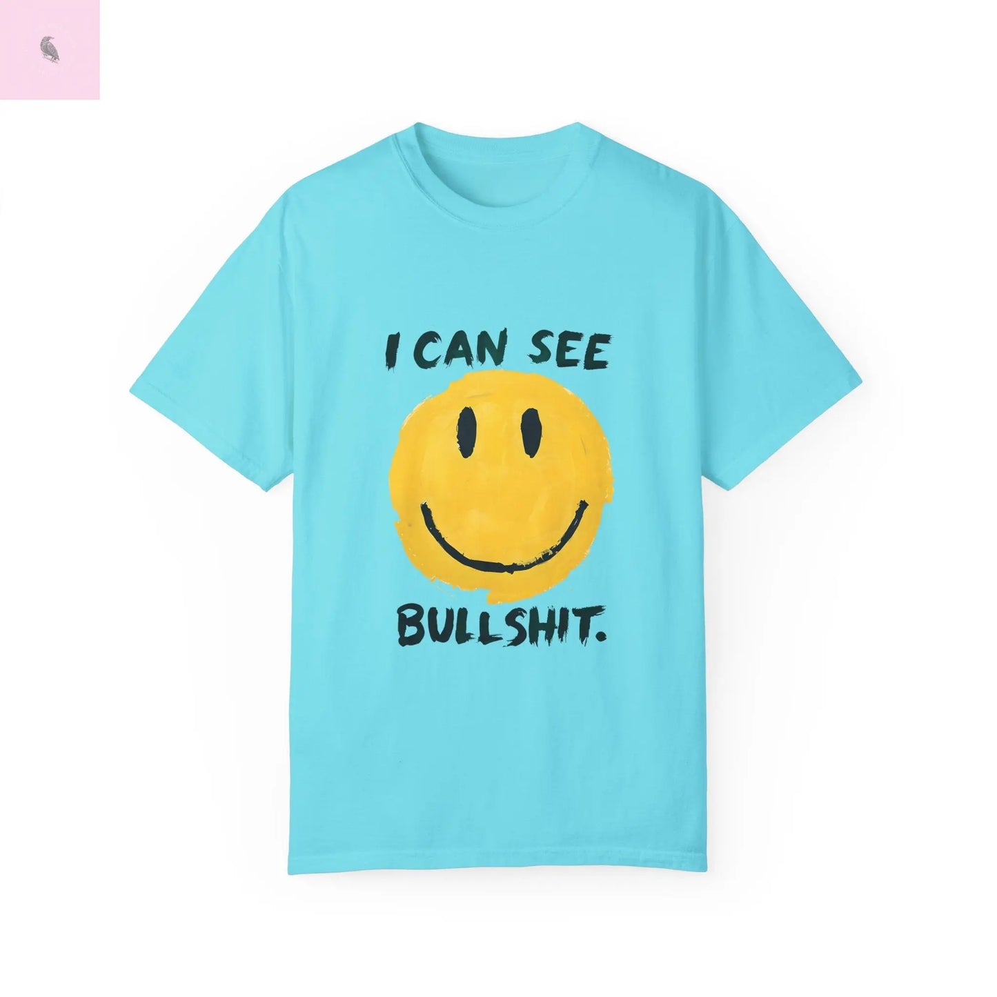Funny Smiling Through the BS Unisex Tee - The flirty crow