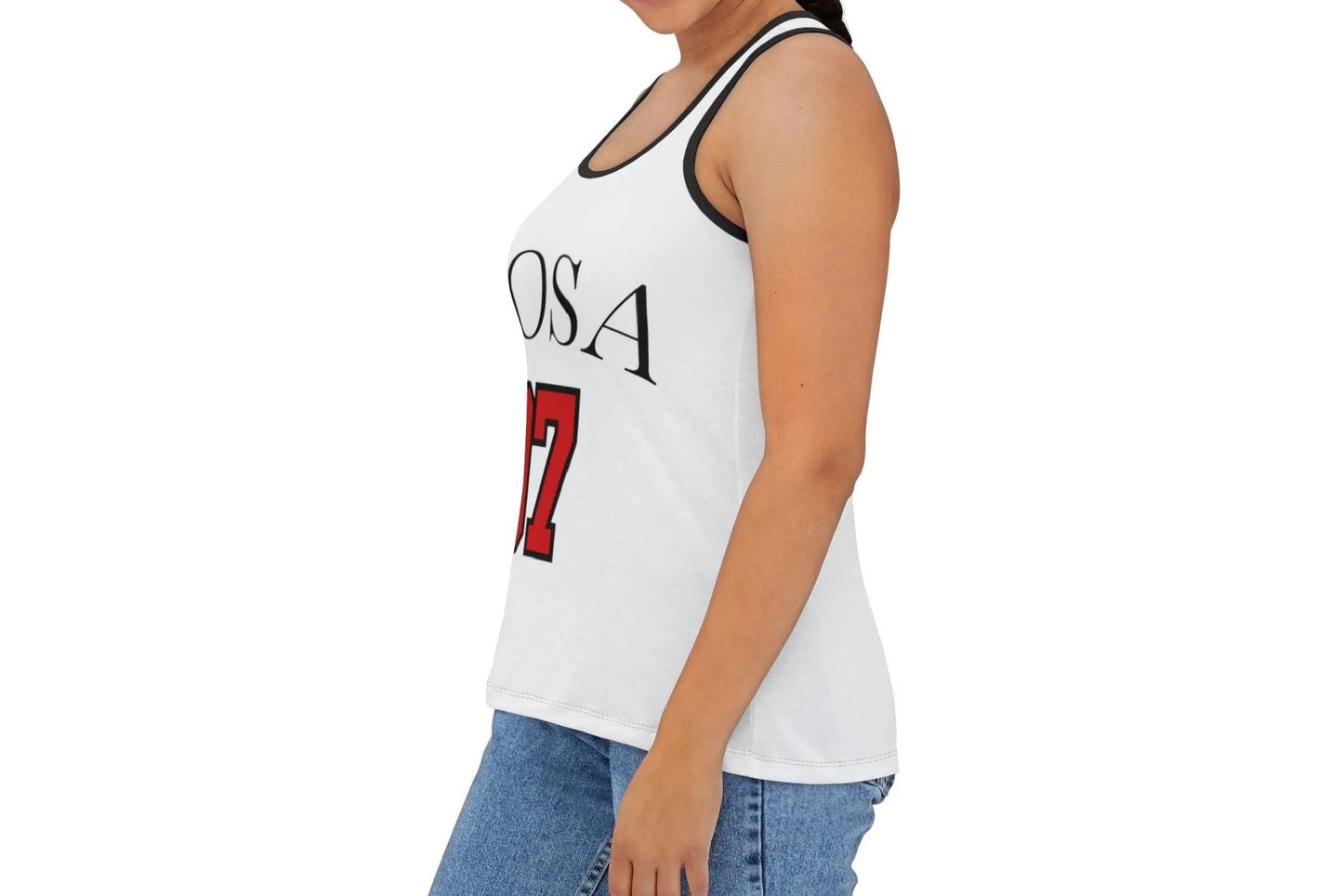 Nick Bosa Tank Top ,Sporty game day tank, Summer Apparel for Niner Fans, Nick Bosa women's tank The flirty crow