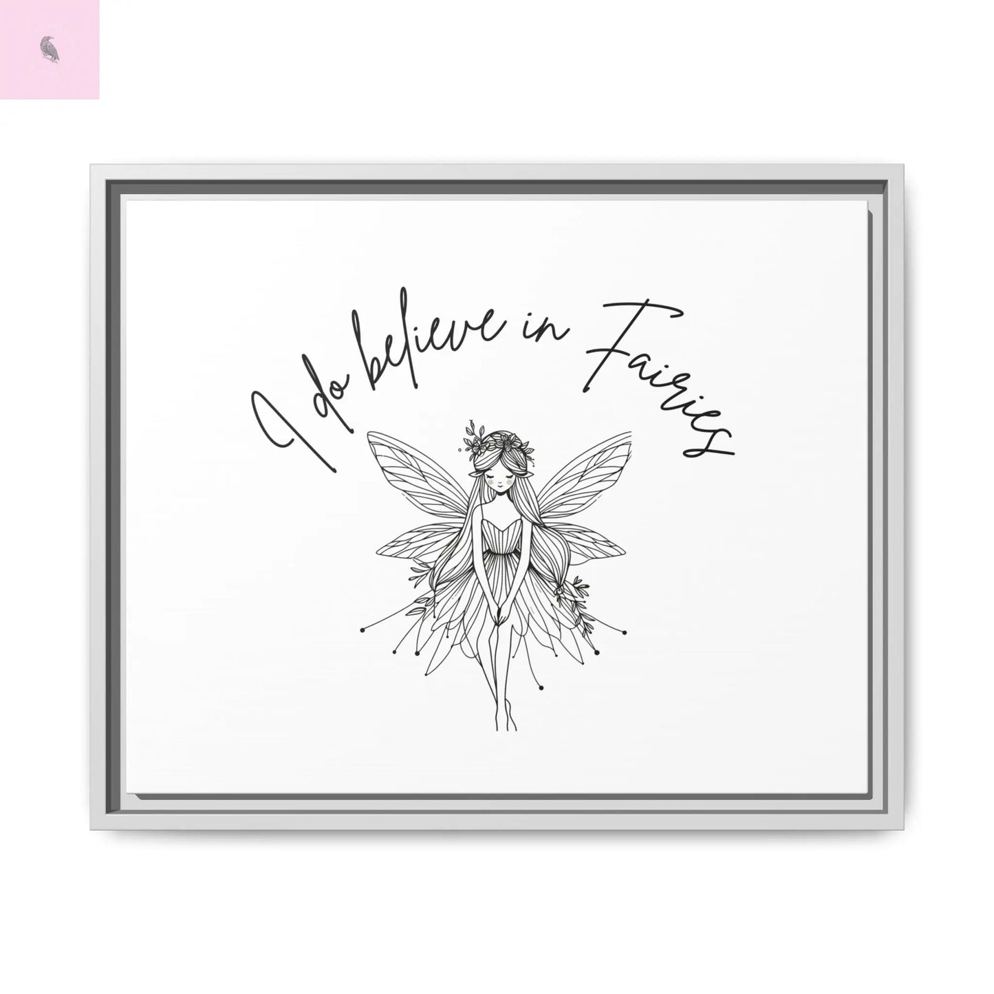 Fairies Canvas, Framed (Multi-color) - The flirty crow