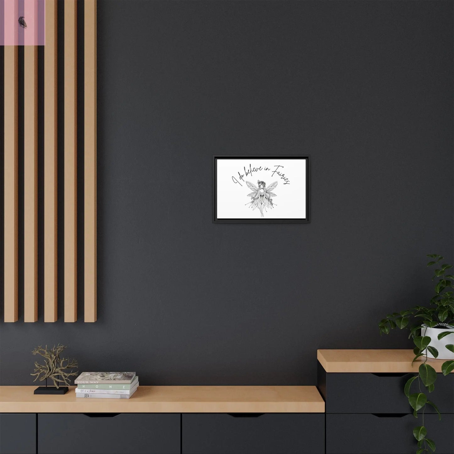Fairies Canvas, Framed (Multi-color) - The flirty crow