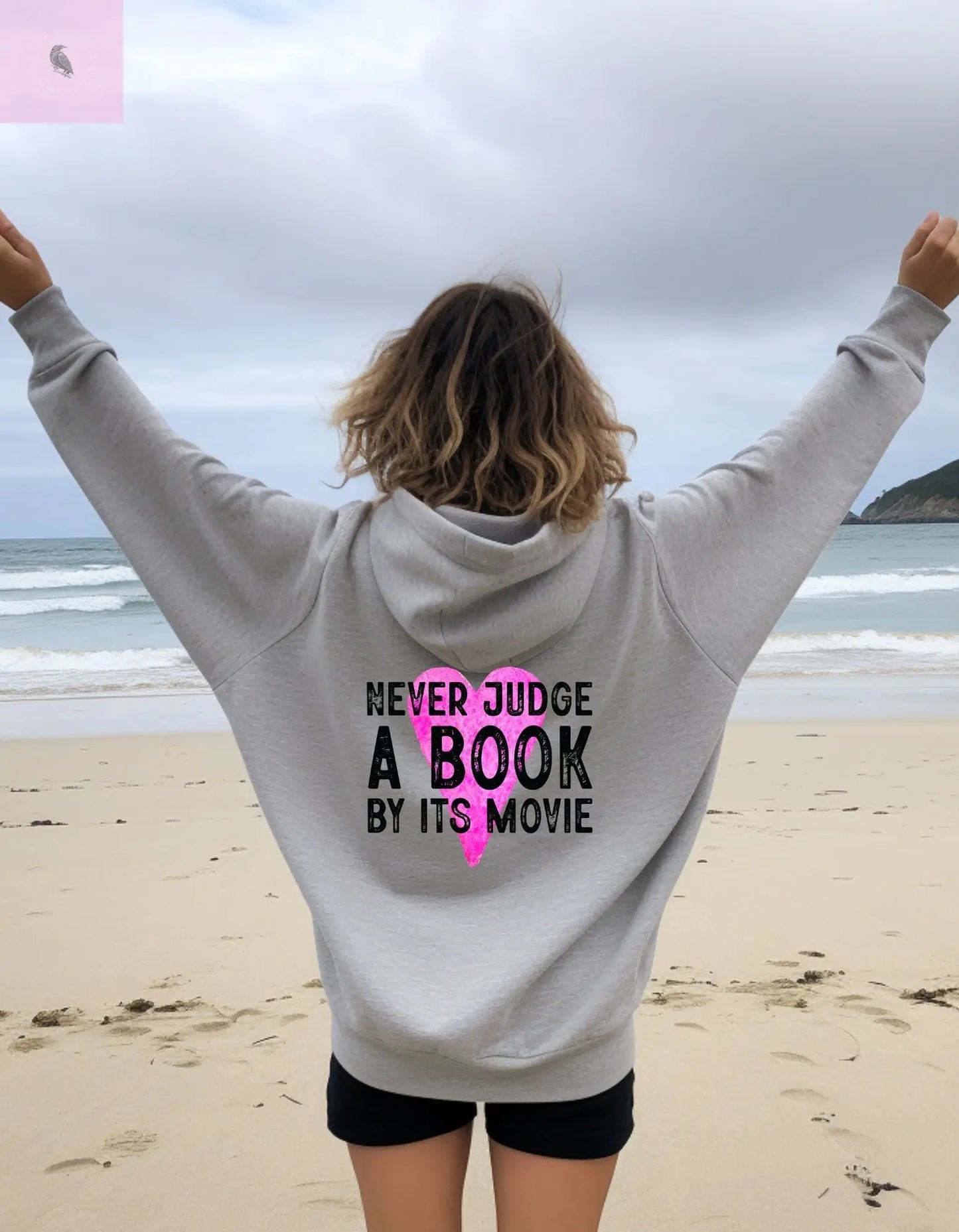 Book Lover Hoodie - Heavy Blend Hooded Sweatshirt The flirty crow