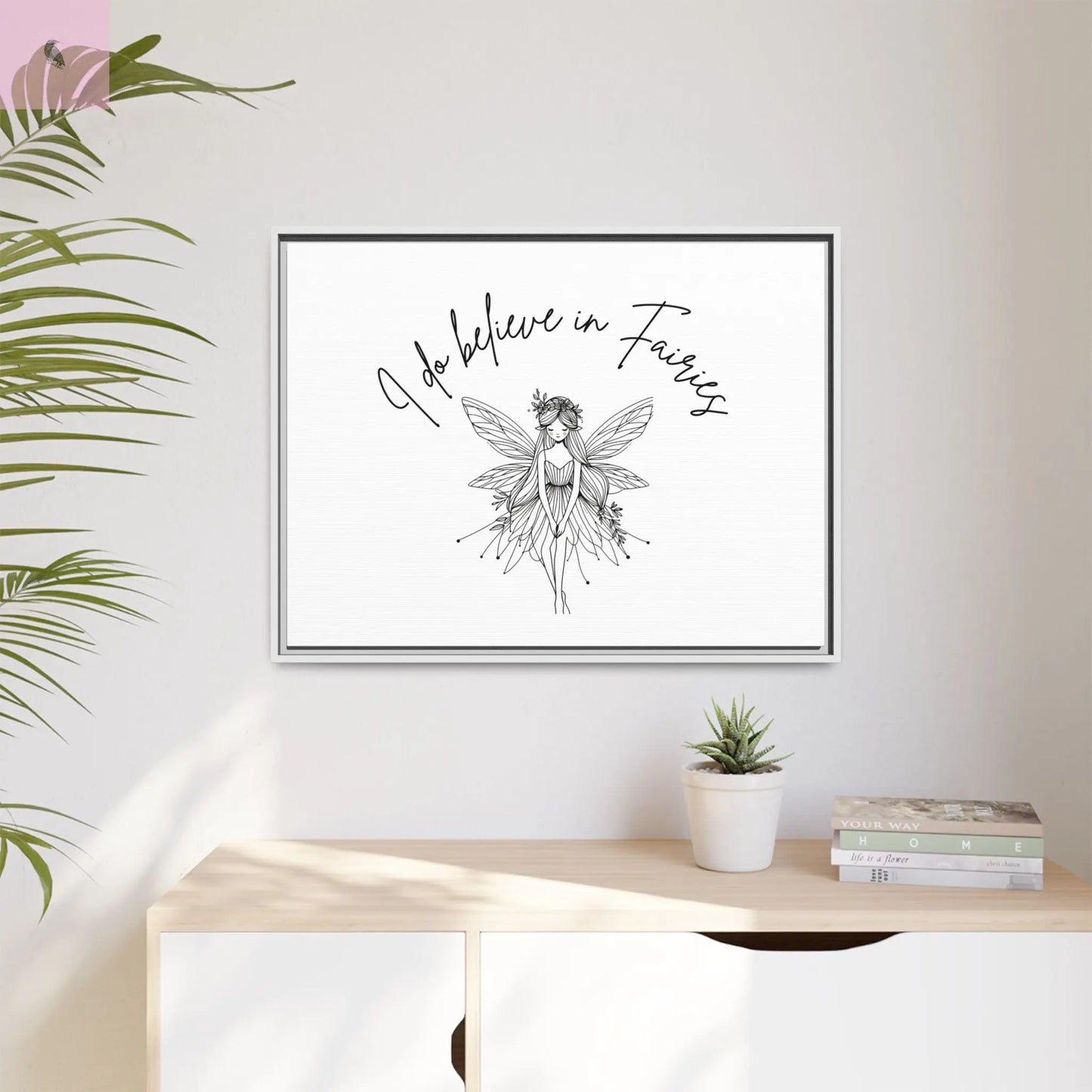 Fairies Canvas, Framed (Multi-color) - The flirty crow