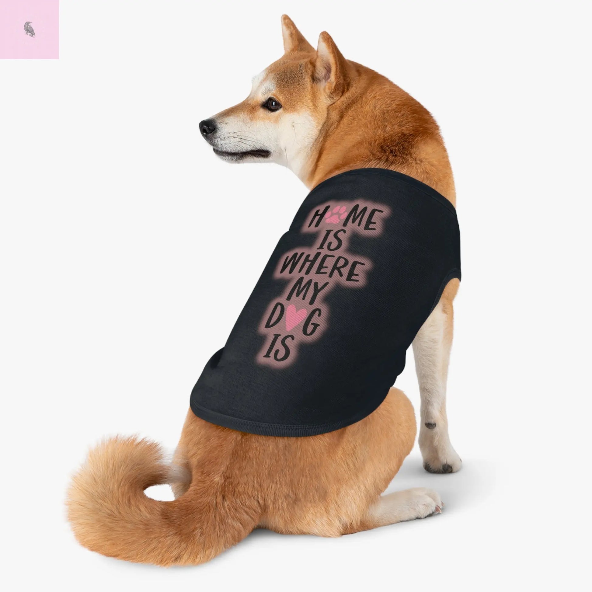 Pet Tank Top with Cute Design The flirty crow
