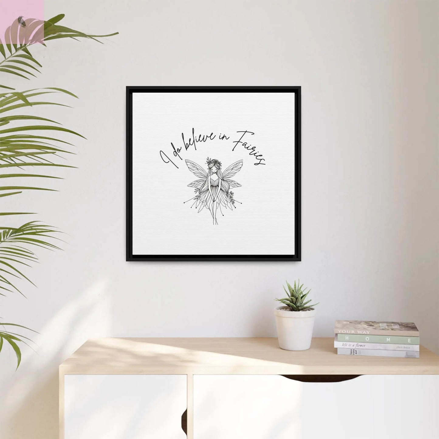 Fairies Canvas, Framed (Multi-color) - The flirty crow