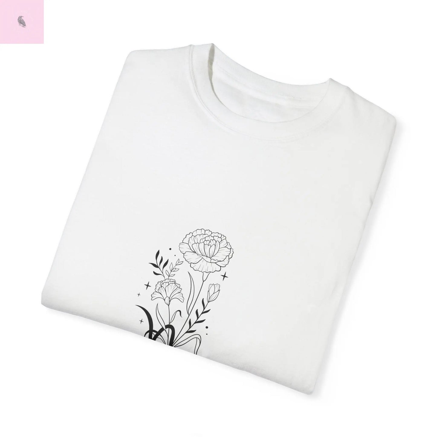 Capricorn birth flower T-Shirt for Astrology Lovers Printify