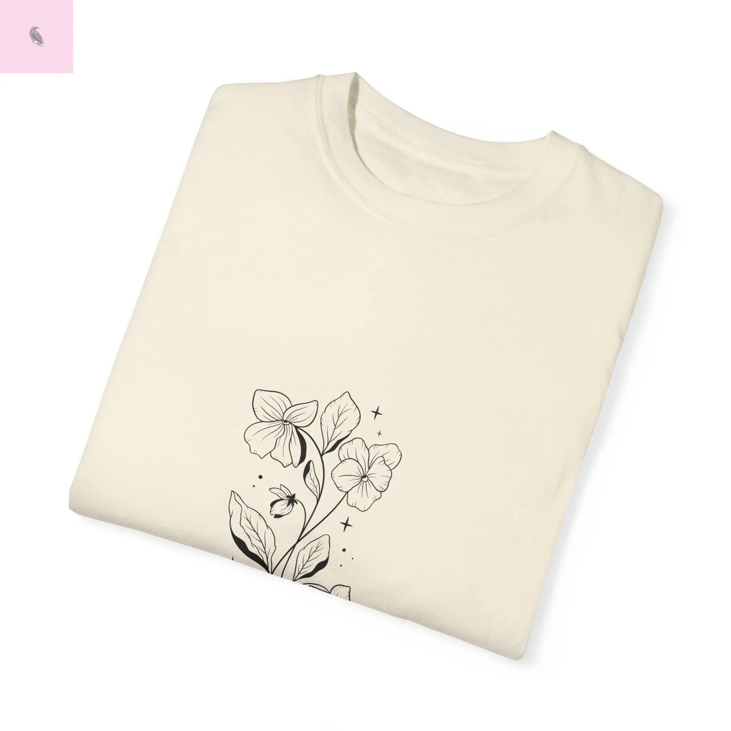 Aquarius birth flower T-Shirt for Astrology Lovers The flirty crow