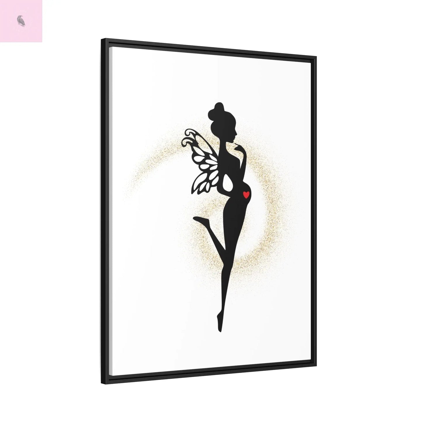 Framed Fairy Art Print - Enchanting Decor for Expecting Mothers, Baby Shower Gift, Elegant Nursery Wall Art, Whimsical Home Accent The flirty crow