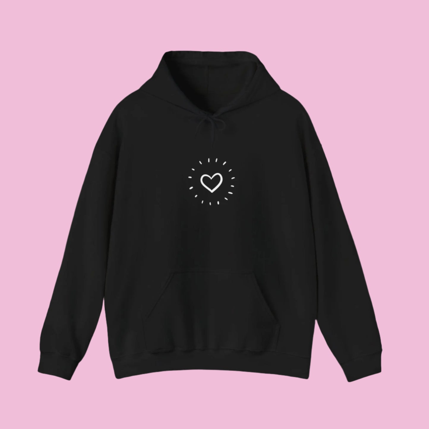 Chic Ciao Hooded Sweatshirt - Unisex Heavy Blend™ - Cozy Casual Wear The flirty crow