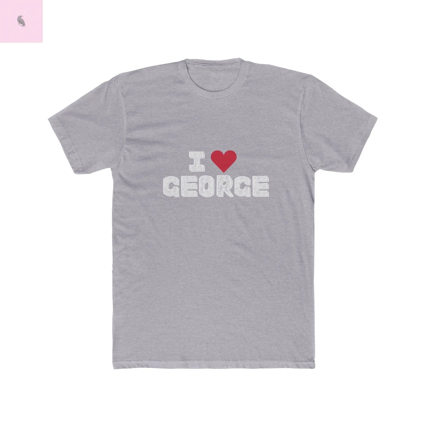 I love George Kittle Cotton Tee, Unisex George Kittle Shirt, Casual Everyday Game shirt, Gift for Him/Her, 49er fan Top, The flirty crow