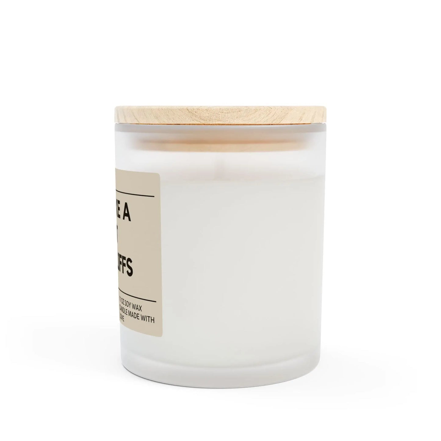smells like a sunset lover Frosted Glass Candle, 11oz the flirty crow