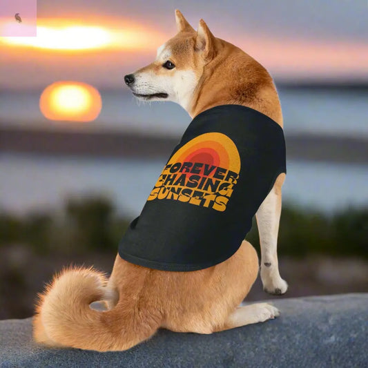 Dog Tank Top - Sunset Chaser Design The flirty crow