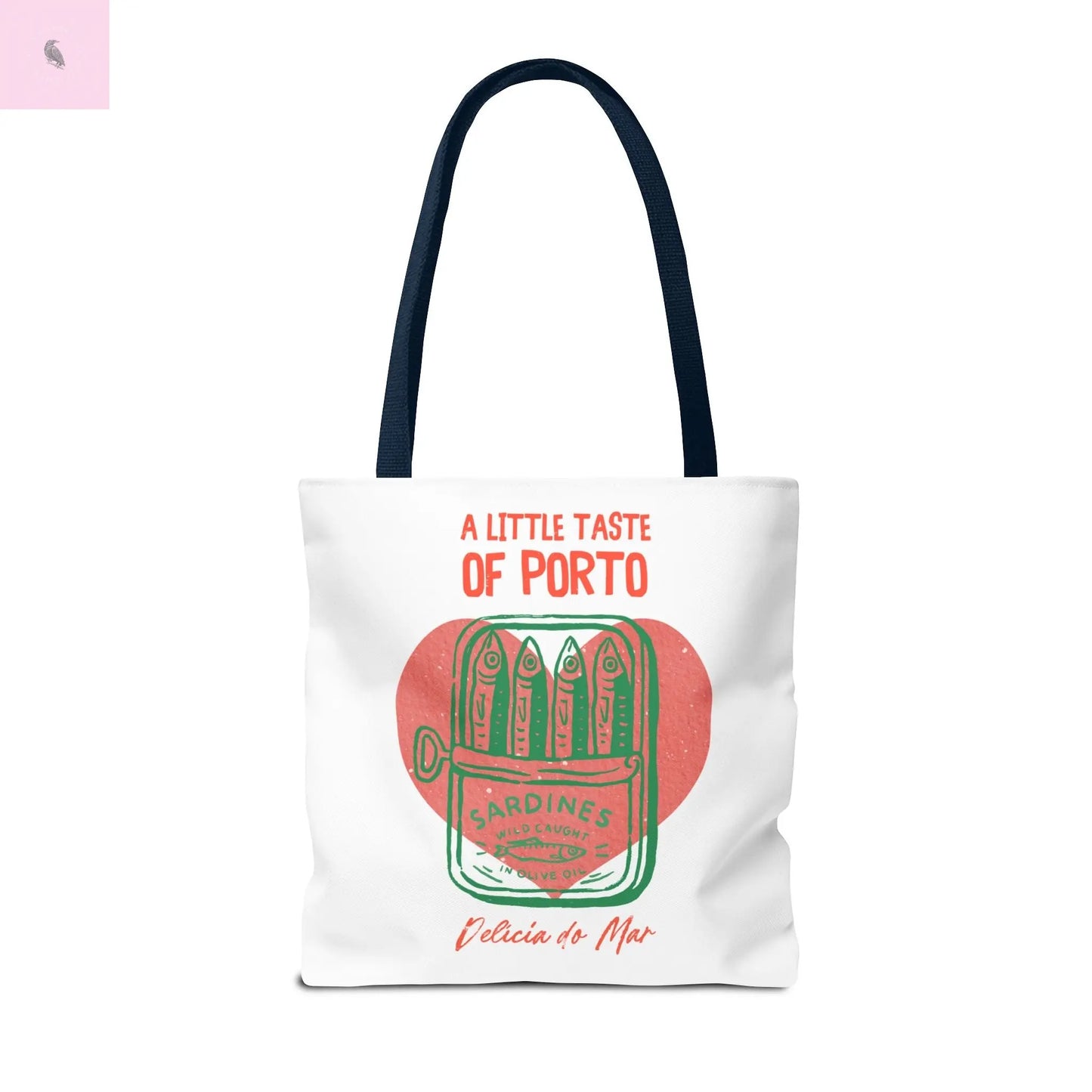 Porto-Inspired Tote Bag, Eco-Friendly Shopping Bag, Travel Tote, Gift for Food Lovers, Beach Bag, Everyday Carryall the flirty crow