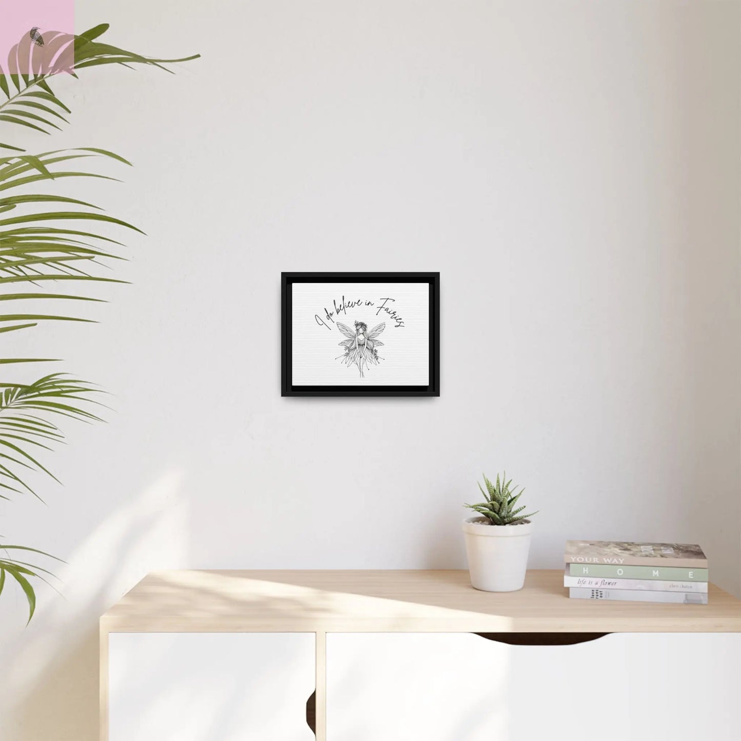 Fairies Canvas, Framed (Multi-color) - The flirty crow