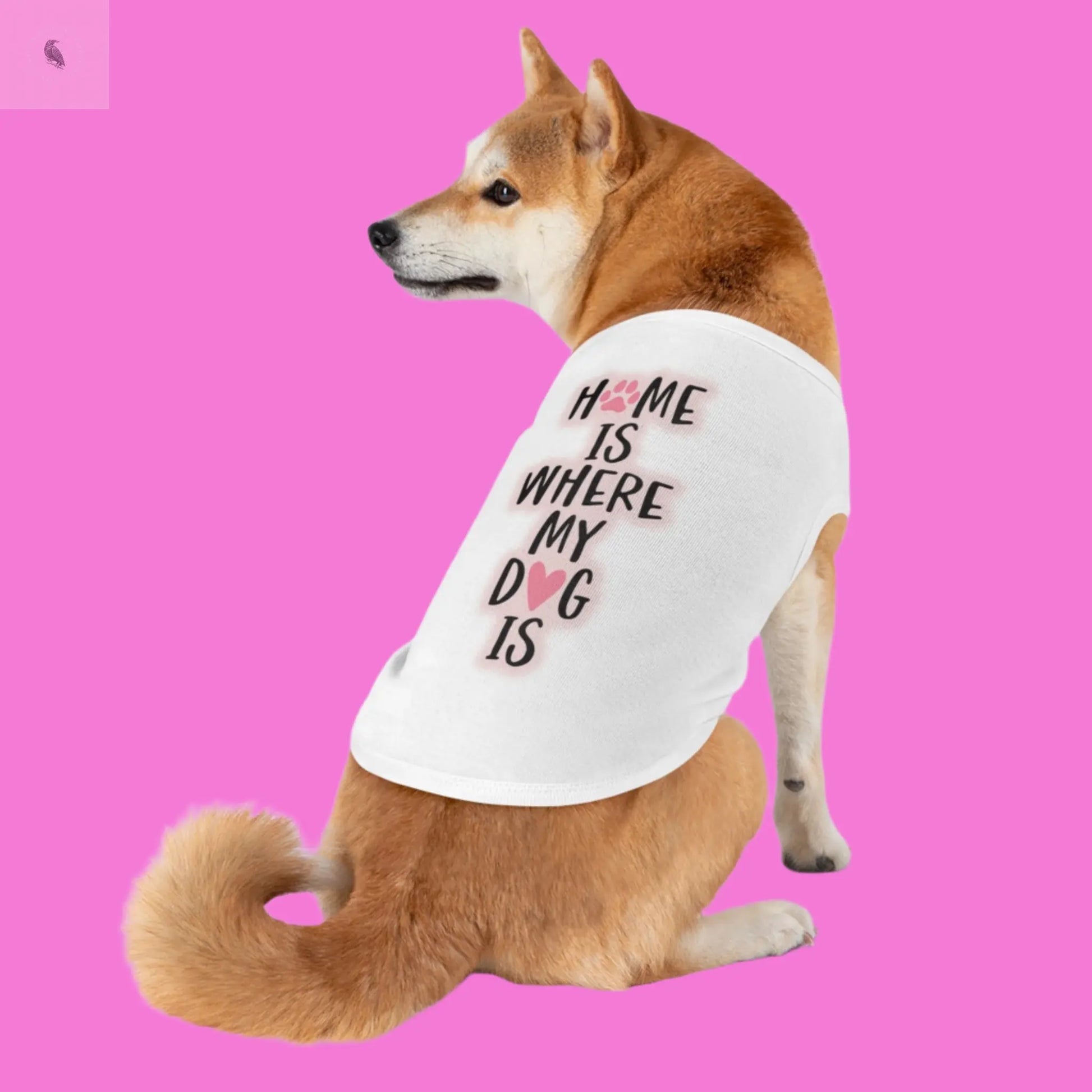 Pet Tank Top with Cute Design The flirty crow