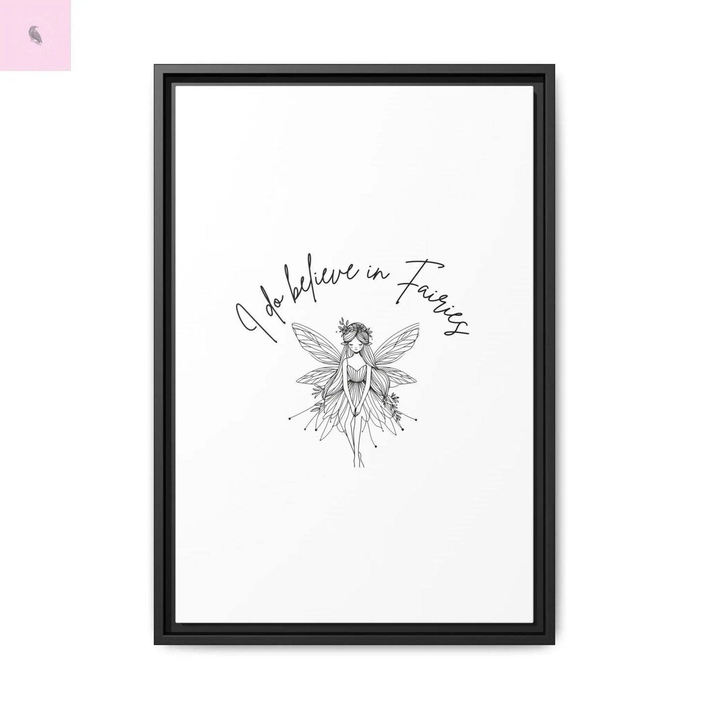 Fairies Canvas, Framed (Multi-color) - The flirty crow