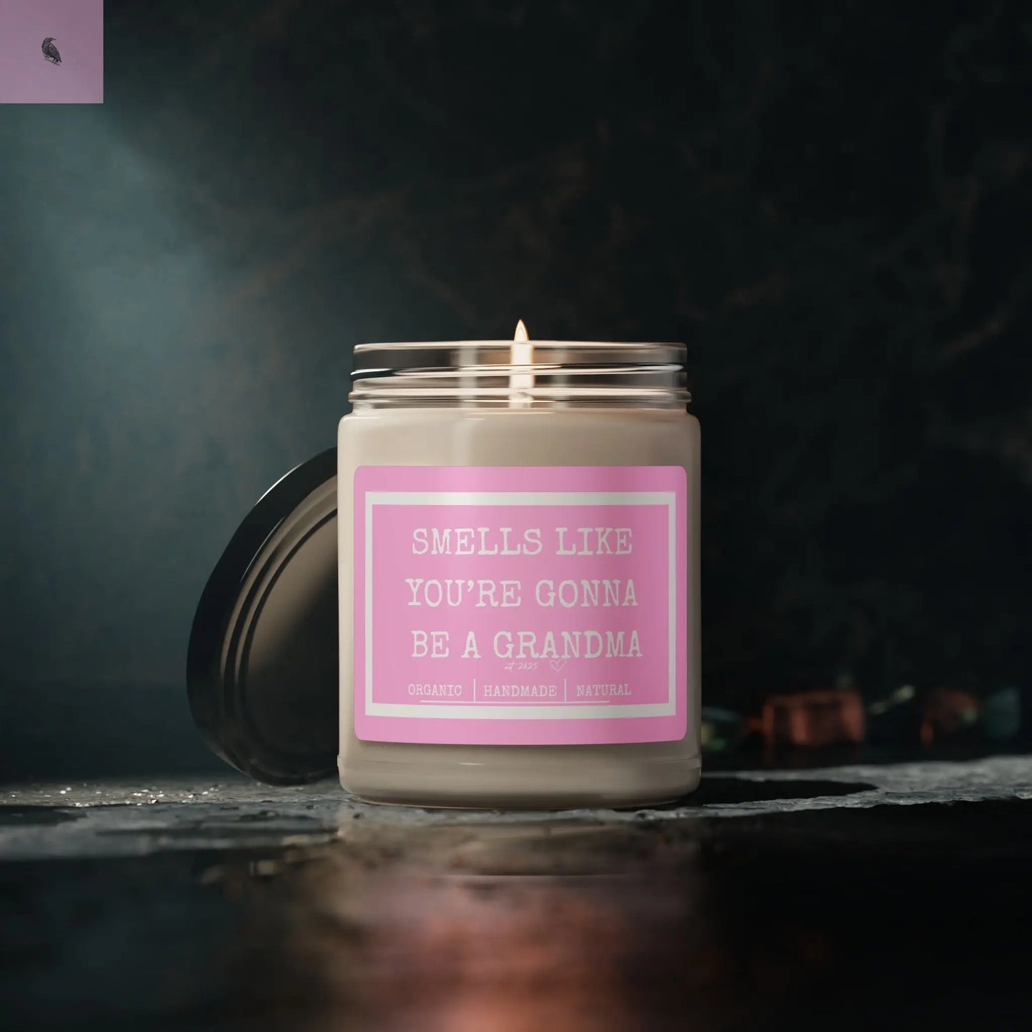 Scented Soy Candle - Smells Like You're Gonna Be a Grandma - 9oz Handmade Gift for Expectant Moms The flirty crow