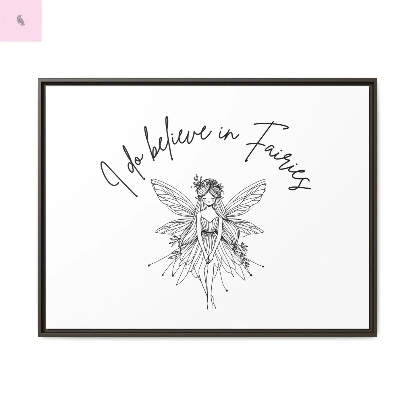 Fairies Canvas, Framed (Multi-color) - The flirty crow