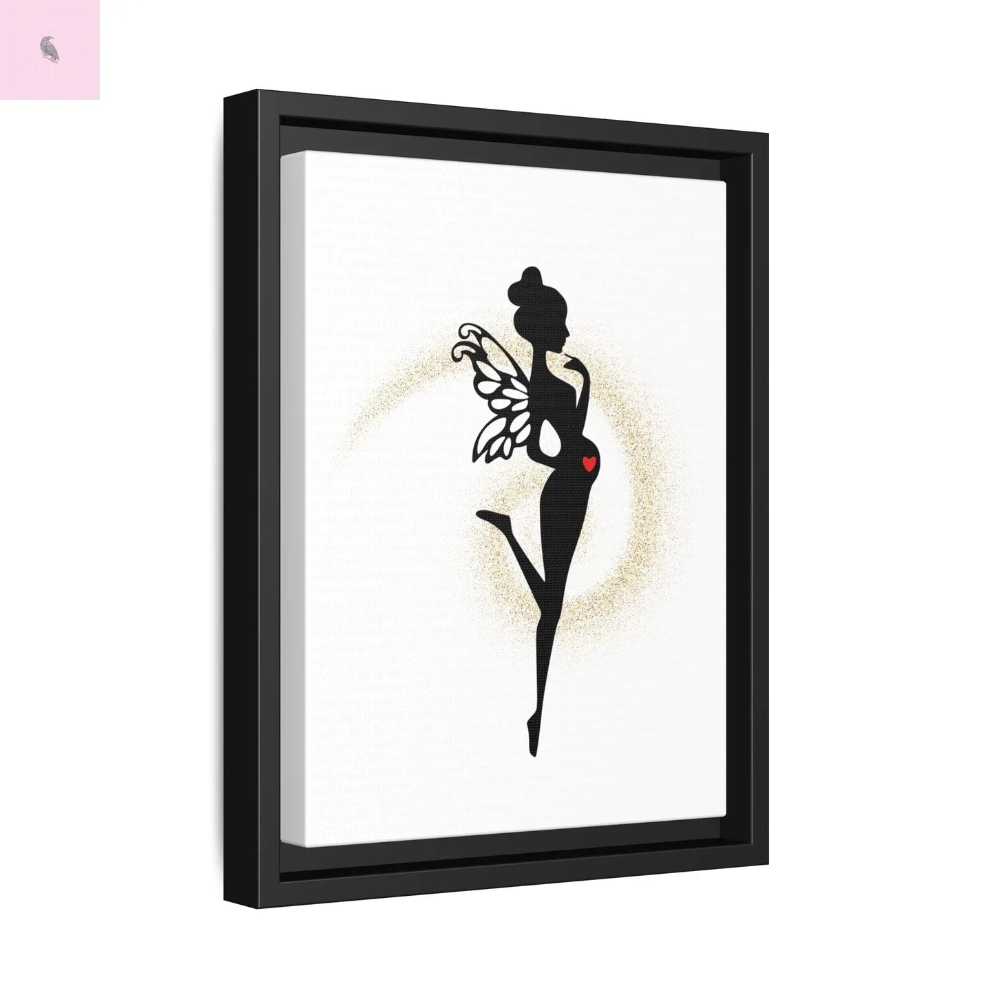 Framed Fairy Art Print - Enchanting Decor for Expecting Mothers, Baby Shower Gift, Elegant Nursery Wall Art, Whimsical Home Accent The flirty crow